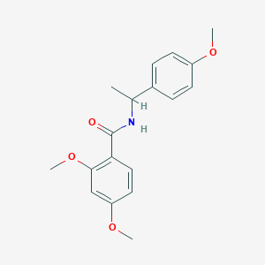molecular formula C18H21NO4 B253333 2,4-dimethoxy-N-[1-(4-methoxyphenyl)ethyl]benzamide 