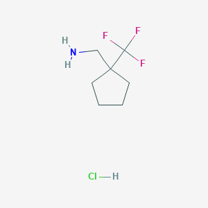 [1-(Trifluoromethyl)cyclopentyl]methanamine hydrochloride