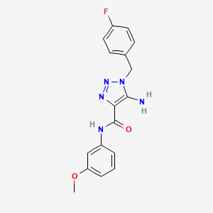 5-amino-1-(4-fluorobenzyl)-N-(3-methoxyphenyl)-1H-1,2,3-triazole-4-carboxamide