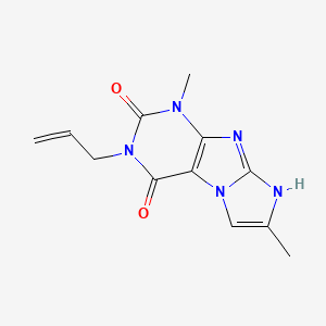3-allyl-1,7-dimethyl-1H-imidazo[2,1-f]purine-2,4(3H,8H)-dione