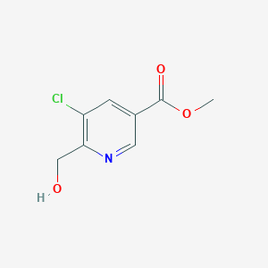 molecular formula C8H8ClNO3 B2533339 5-氯-6-(羟甲基)烟酸甲酯 CAS No. 1134777-22-2