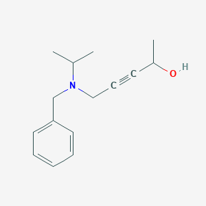 molecular formula C15H21NO B253334 5-[Benzyl(propan-2-yl)amino]pent-3-yn-2-ol 