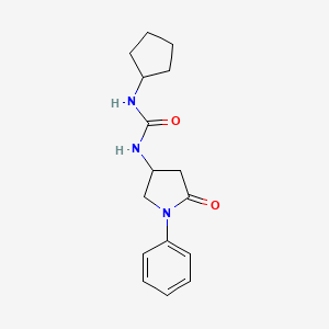 1-Cyclopentyl-3-(5-oxo-1-phenylpyrrolidin-3-yl)urea