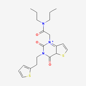 2-{2,4-dioxo-3-[2-(thiophen-2-yl)ethyl]-1H,2H,3H,4H-thieno[3,2-d]pyrimidin-1-yl}-N,N-dipropylacetamide