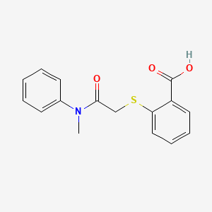2-({2-[Methyl(phenyl)amino]-2-oxoethyl}thio)benzoic acid