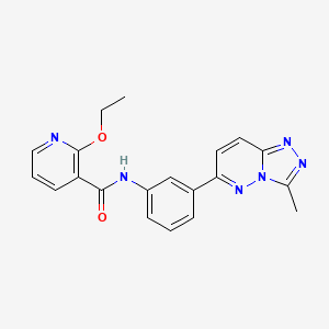 molecular formula C20H18N6O2 B2533368 2-ethoxy-N-(3-(3-methyl-[1,2,4]triazolo[4,3-b]pyridazin-6-yl)phenyl)nicotinamide CAS No. 891120-26-6