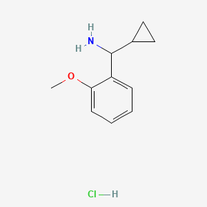 molecular formula C11H16ClNO B2533379 (s)-环丙基-(2-甲氧基苯基)甲胺盐酸盐 CAS No. 2418727-69-0