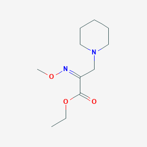 Ethyl 2-(methoxyimino)-3-piperidinopropanoate