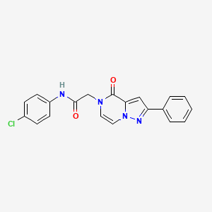 N-(4-chlorophenyl)-2-(4-oxo-2-phenylpyrazolo[1,5-a]pyrazin-5(4H)-yl)acetamide