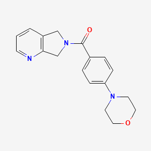 (4-morpholinophenyl)(5H-pyrrolo[3,4-b]pyridin-6(7H)-yl)methanone