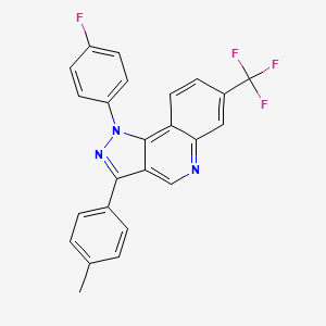 1-(4-fluorophenyl)-3-(4-methylphenyl)-7-(trifluoromethyl)-1H-pyrazolo[4,3-c]quinoline