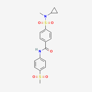 4-(N-cyclopropyl-N-methylsulfamoyl)-N-(4-(methylsulfonyl)phenyl)benzamide