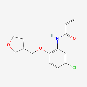 N-[5-Chloro-2-(oxolan-3-ylmethoxy)phenyl]prop-2-enamide