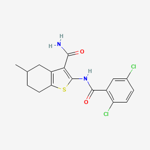 2-(2,5-Dichlorobenzamido)-5-methyl-4,5,6,7-tetrahydrobenzo[b]thiophene-3-carboxamide