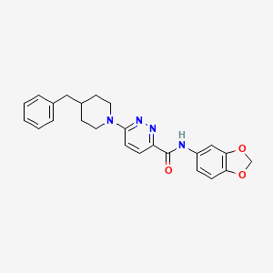 N-(benzo[d][1,3]dioxol-5-yl)-6-(4-benzylpiperidin-1-yl)pyridazine-3-carboxamide