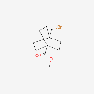 molecular formula C11H17BrO2 B2533404 4-(溴甲基)双环[2.2.2]辛烷-1-羧酸甲酯 CAS No. 1934962-73-8