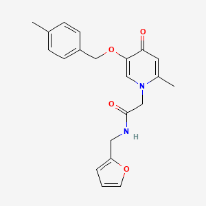 molecular formula C21H22N2O4 B2533422 N-(furan-2-ylmethyl)-2-(2-methyl-5-((4-methylbenzyl)oxy)-4-oxopyridin-1(4H)-yl)acetamide CAS No. 946333-25-1