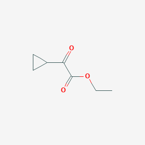 molecular formula C7H10O3 B2533424 Cyclopropylacétate d'éthyle (oxo) CAS No. 519164-14-8