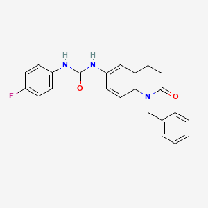 molecular formula C23H20FN3O2 B2533435 1-(1-苄基-2-氧代-1,2,3,4-四氢喹啉-6-基)-3-(4-氟苯基)脲 CAS No. 1171213-04-9