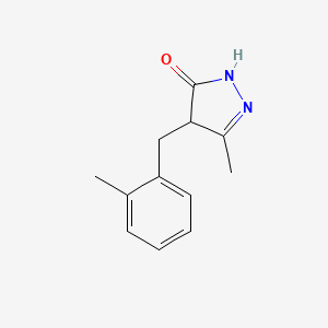 5-methyl-4-(2-methylbenzyl)-2,4-dihydro-3H-pyrazol-3-one