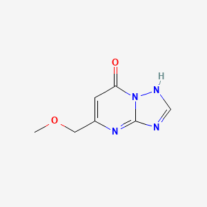 molecular formula C7H8N4O2 B2533449 5-(甲氧基甲基)[1,2,4]三唑并[1,5-a]嘧啶-7(4H)-酮 CAS No. 298684-91-0