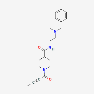 molecular formula C20H27N3O2 B2533454 N-{2-[benzyl(methyl)amino]ethyl}-1-(but-2-ynoyl)piperidine-4-carboxamide CAS No. 1808402-97-2