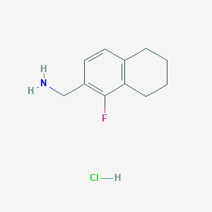 (1-Fluoro-5,6,7,8-tetrahydronaphthalen-2-yl)methanamine;hydrochloride