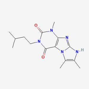 3-isopentyl-1,6,7-trimethyl-1H-imidazo[2,1-f]purine-2,4(3H,8H)-dione