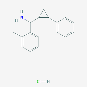 molecular formula C17H20ClN B2533471 (2-Methylphenyl)-(2-phenylcyclopropyl)methanamine;hydrochloride CAS No. 2219373-81-4