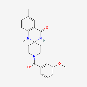 molecular formula C22H25N3O3 B2533484 1-(3-methoxybenzoyl)-1',6'-dimethyl-1'H-spiro[piperidine-4,2'-quinazolin]-4'(3'H)-one CAS No. 1251572-93-6