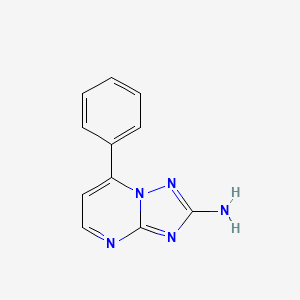 molecular formula C11H9N5 B2533497 7-Phenyl-[1,2,4]triazolo[1,5-a]pyrimidin-2-amine CAS No. 103906-34-9