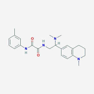 molecular formula C23H30N4O2 B2533516 N1-(2-(dimethylamino)-2-(1-methyl-1,2,3,4-tetrahydroquinolin-6-yl)ethyl)-N2-(m-tolyl)oxalamide CAS No. 922118-95-4