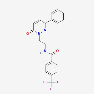 N-(2-(6-oxo-3-phenylpyridazin-1(6H)-yl)ethyl)-4-(trifluoromethyl)benzamide