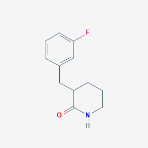 3-[(3-Fluorophenyl)methyl]piperidin-2-one