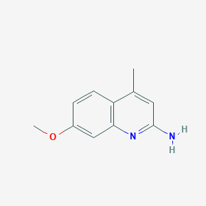molecular formula C11H12N2O B2533531 7-Methoxy-4-methylquinolin-2-amine CAS No. 540481-96-7