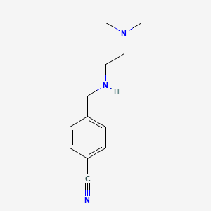 molecular formula C12H17N3 B2533537 4-({[2-(Dimethylamino)ethyl]amino}methyl)benzonitrile CAS No. 572881-32-4