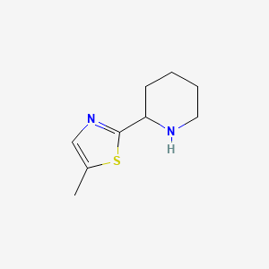 molecular formula C9H14N2S B2533562 2-(5-甲基-1,3-噻唑-2-基)哌啶 CAS No. 1249785-81-6