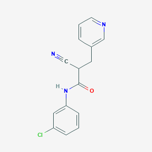 N-(3-chlorophenyl)-2-cyano-3-pyridin-3-ylpropanamide