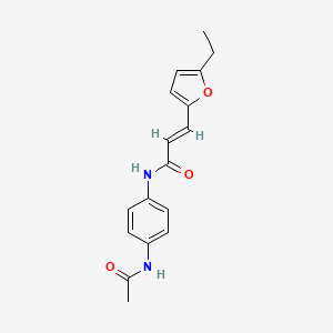 (2E)-N-[4-(acetylamino)phenyl]-3-(5-ethylfuran-2-yl)prop-2-enamide