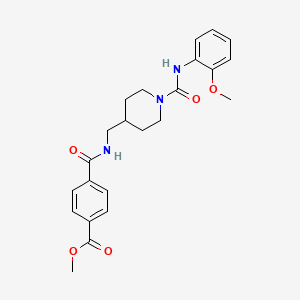 Methyl 4-(((1-((2-methoxyphenyl)carbamoyl)piperidin-4-yl)methyl)carbamoyl)benzoate