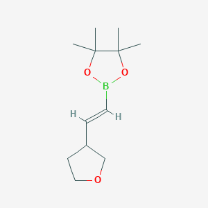 (E)-4,4,5,5-Tetramethyl-2-(2-(tetrahydrofuran-3-yl)vinyl)-1,3,2-dioxaborolane
