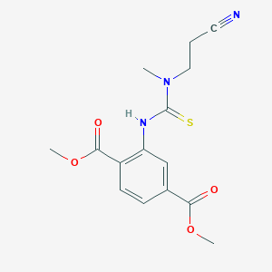 Dimethyl 2-({[(2-cyanoethyl)(methyl)amino]carbonothioyl}amino)terephthalate