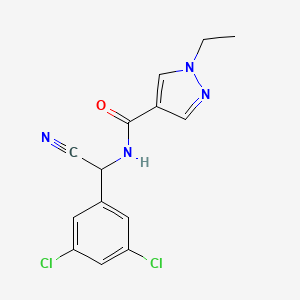 N-[cyano(3,5-dichlorophenyl)methyl]-1-ethyl-1H-pyrazole-4-carboxamide