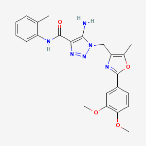 N-(2,4-dimethoxybenzyl)-4-{[2-(4-fluorophenyl)pyrimidin-4-yl]oxy}benzamide