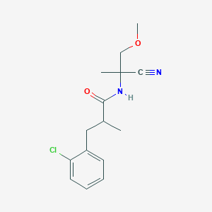3-(2-chlorophenyl)-N-(1-cyano-2-methoxy-1-methylethyl)-2-methylpropanamide