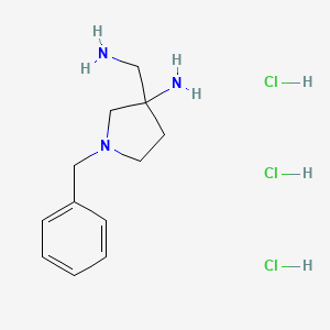 3-(Aminomethyl)-1-benzylpyrrolidin-3-amine trihydrochloride