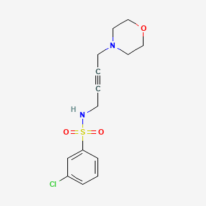 3-chloro-N-(4-morpholinobut-2-yn-1-yl)benzenesulfonamide