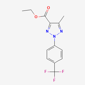 Ethyl 5-methyl-2-(4-(trifluoromethyl)phenyl)-2h-1,2,3-triazole-4-carboxylate