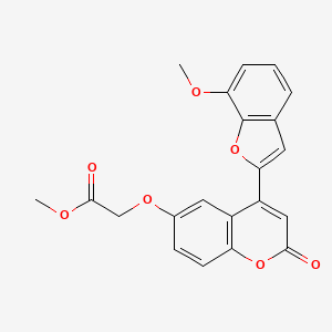 Methyl 2-[4-(7-methoxy-1-benzofuran-2-yl)-2-oxochromen-6-yl]oxyacetate