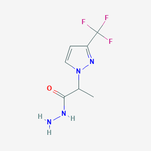 2-(3-(Trifluoromethyl)-1H-pyrazol-1-yl)propanehydrazide